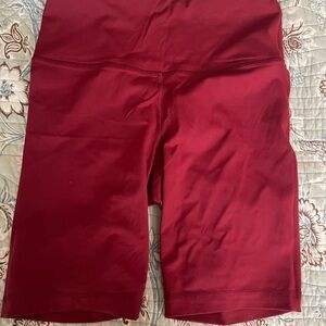 90 Degree By Reflex Women's Burgundy Bike Shorts